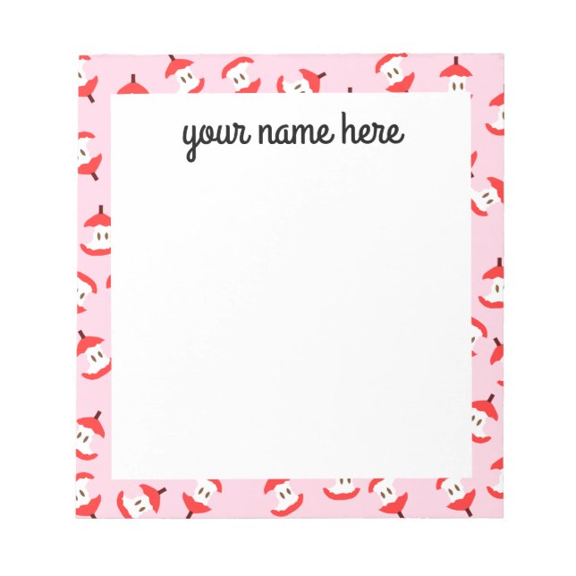 Bloc-notes Apple Core personnalisé (Devant)