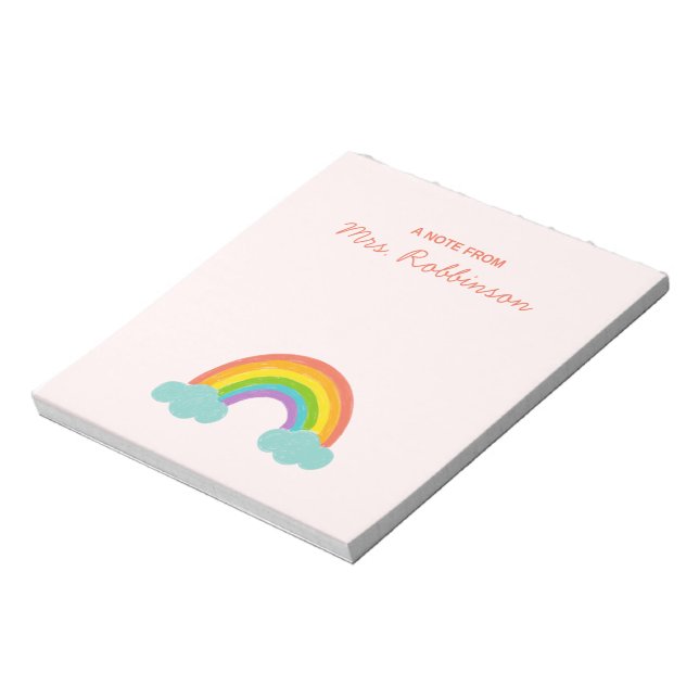Bloc-notes arc-en-ciel pour la reconnaissance des  (Tourné)