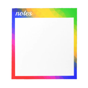 Bloc-notes arrière - plan coloré