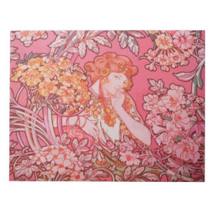 Bloc-notes Art nouveau de 11 po x 8,5 po - 40 page