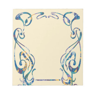 Bloc-notes Art nouveau floral