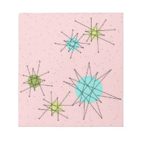 Bloc-notes atomique rose Iconique