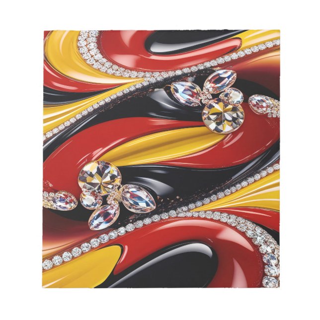 Bloc-notes aux couleurs belges Design moderne (Devant)