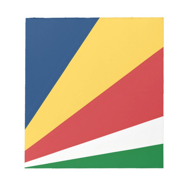 Bloc-notes aux couleurs des Seychelles Design mode (Devant)