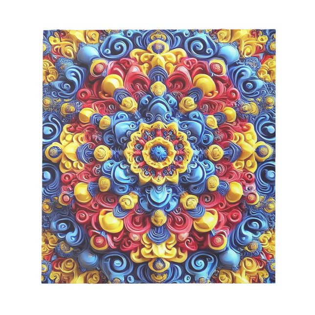 Bloc-notes aux couleurs roumaines Design moderne (Devant)