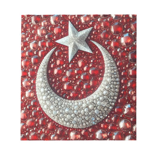 Bloc-notes aux couleurs turques Design moderne (Devant)