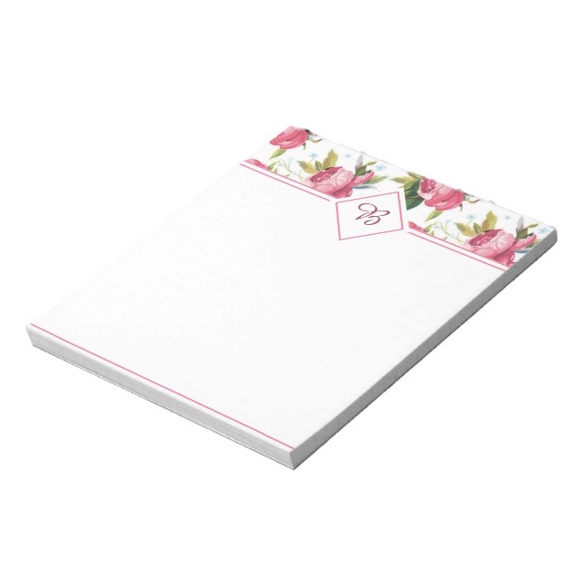 Bloc-notes aux roses roses (Tourné)