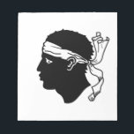 Bloc-notes avec Drapeau de Corse<br><div class="desc">Ajoutez une touche de fierté corse à vos notes quotidiennes avec un bloc-notes orné du drapeau de la Corse ! Ce bloc-notes élégant est parfait pour noter des pensées, des listes de choses à faire et des rappels importants tout en montrant votre appréciation du patrimoine corse. La couverture du bloc-notes...</div>