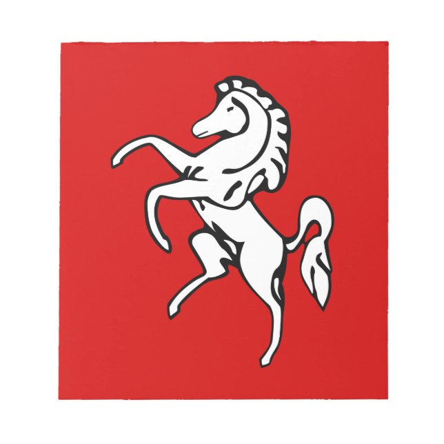 Bloc-notes avec Drapeau de Kent, Angleterre (Devant)