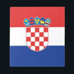 Bloc-notes avec drapeau de la Croatie<br><div class="desc">Magnifique Bloc-notes avec Drapeau de Croatie. Ce produit est personnalisable.</div>