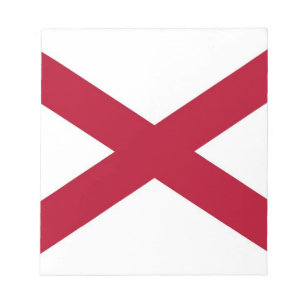 Bloc-notes avec drapeau de l'Alabama