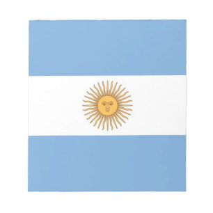 Bloc-notes avec drapeau de l'Argentine