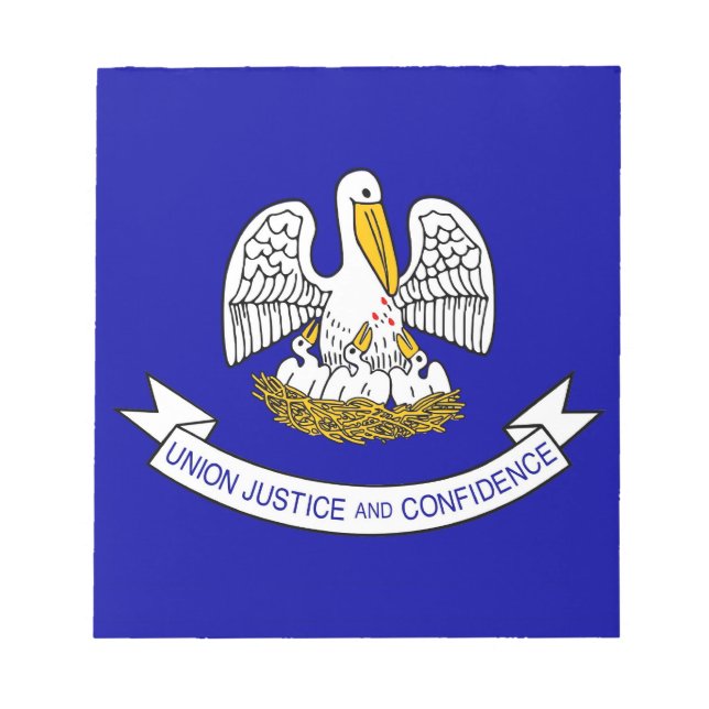 Bloc-notes avec drapeau de l'État de Louisiane (Devant)