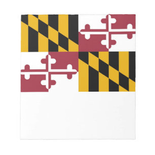 Bloc-notes avec drapeau de l'État du Maryland