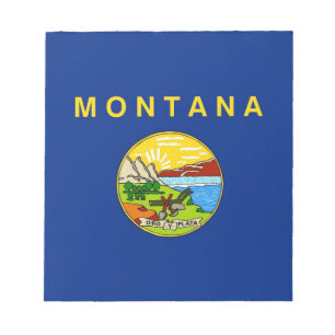 Bloc-notes avec Drapeau de l'État du Montana