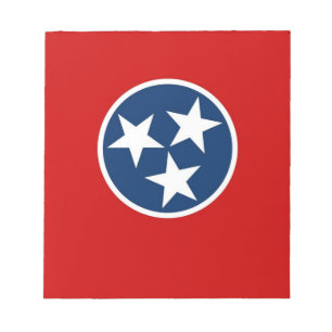 Bloc-notes avec drapeau de l'État du Tennessee
