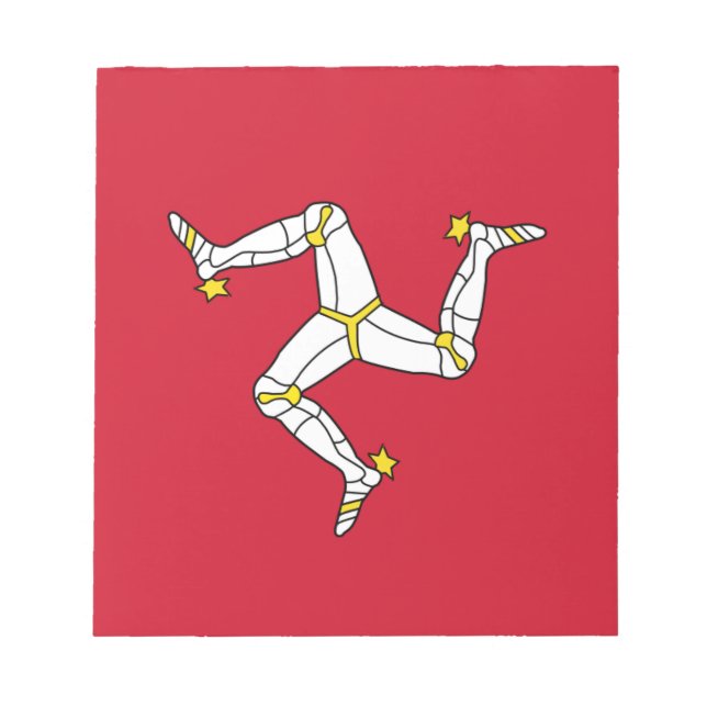 Bloc-notes avec drapeau de l'île de Man (Devant)