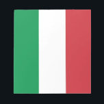 Bloc-notes avec Drapeau de l'Italie<br><div class="desc">Ajoutez une touche d'élégance italienne à votre collection de papeterie avec notre bloc-notes exclusif avec le drapeau de l'Italie! Conçu avec une attention minutieuse aux détails, ce bloc-notes est plus qu’un simple outil d’écriture, c’est une célébration de la riche culture et du patrimoine artistique de l’Italie. Le design élégant affiche...</div>