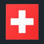 Bloc-notes avec Drapeau de Suisse<br><div class="desc">Ajoutez une touche de fierté suisse à votre collection de papeterie avec notre bloc-notes exclusif avec le drapeau de la Suisse ! Rédigé avec soin et attention aux détails, ce bloc-notes est plus qu’un simple élément fonctionnel, c’est une célébration du patrimoine et de la fierté culturelle de la Suisse. Le...</div>