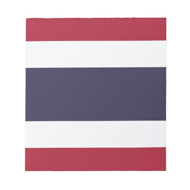 Bloc-notes avec drapeau de Thaïlande (Devant)