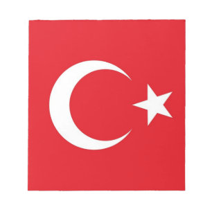 Bloc-notes avec Drapeau de Turquie