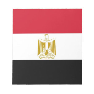 Bloc-notes avec drapeau d'Egypte