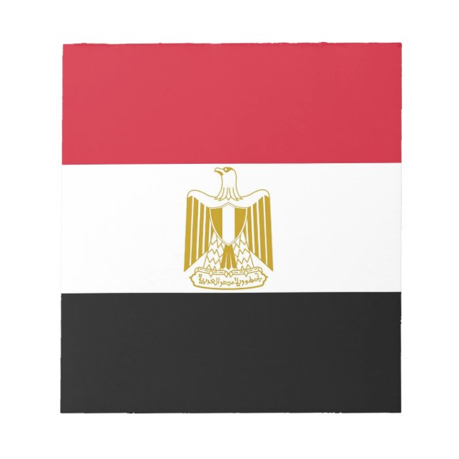 Bloc-notes avec drapeau d'Egypte (Devant)