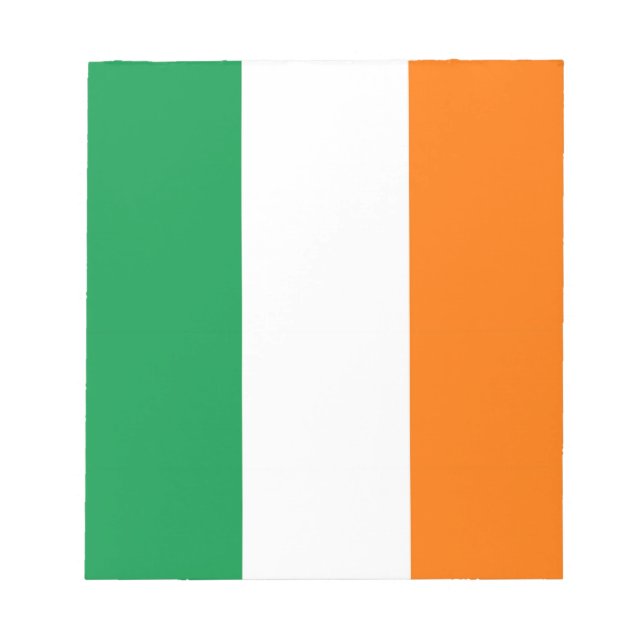 Bloc-notes avec drapeau d'Irlande (Devant)