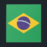 Bloc-notes avec drapeau du Brésil<br><div class="desc">Restez organisé en style avec notre bloc-notes exclusif avec le drapeau du Brésil! Conçu avec une attention minutieuse aux détails, ce bloc-notes est plus qu’un simple article de papeterie, c’est une célébration de la culture et de la créativité vibrantes du Brésil. Le design accrocheur met en évidence l'emblématique drapeau brésilien,...</div>