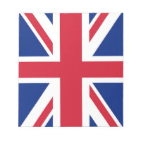 Bloc-notes avec drapeau du Royaume-Uni