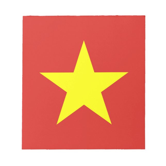 Bloc-notes avec Drapeau du Vietnam (Devant)