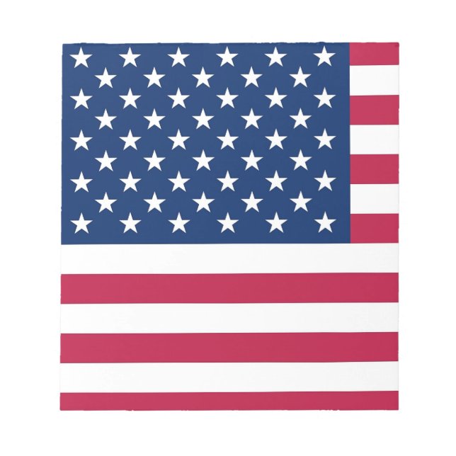 Bloc-notes avec le drapeau des États-Unis d'Amériq (Devant)
