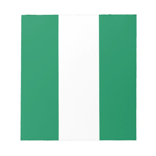 Bloc-notes avec le drapeau du Nigeria (Devant)