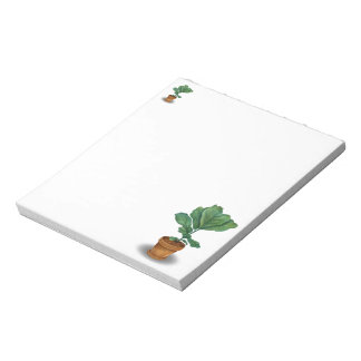 Bloc-Notes avec Pot de Figuier à feuilles de violo
