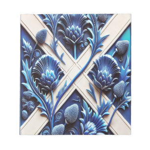 Bloc-notes avec socles écossais Design moderne