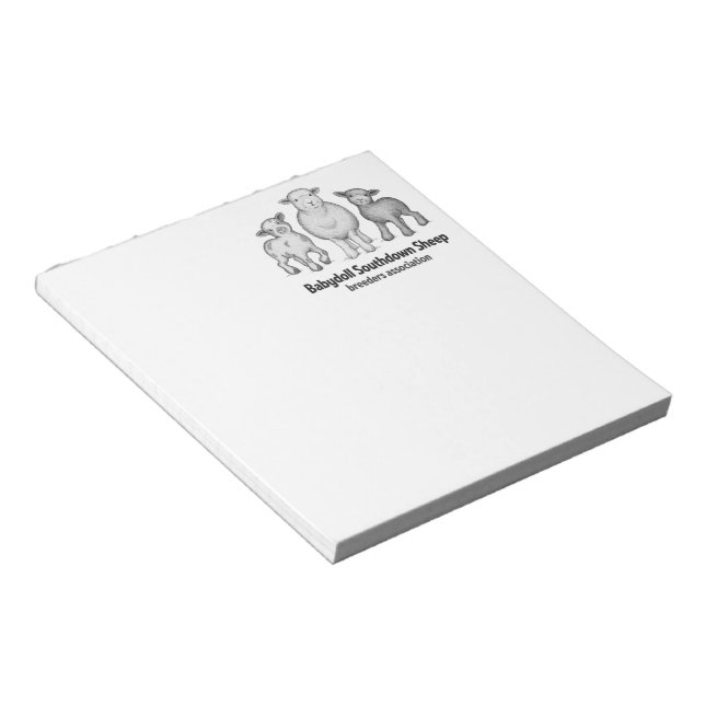 Bloc-notes Babydoll Southdown (Incliné)