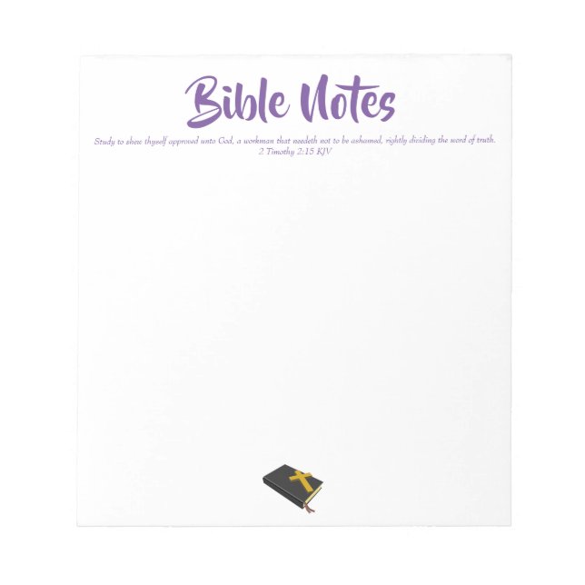 Bloc-notes biblique - Purple (Devant)