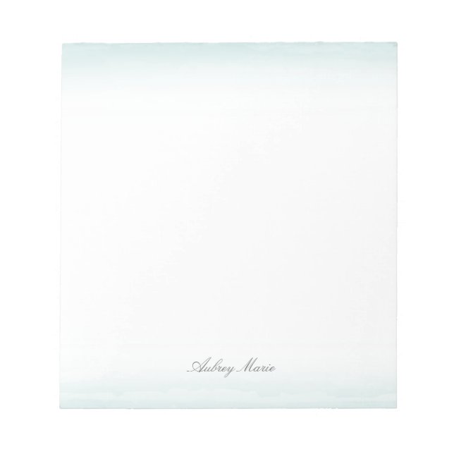 Bloc-notes bleu aquarelle (Devant)