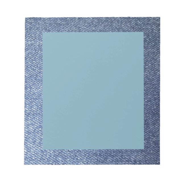 Bloc-notes bleu Jean (Devant)