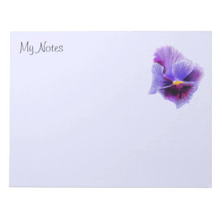 Bloc-notes bleu violet