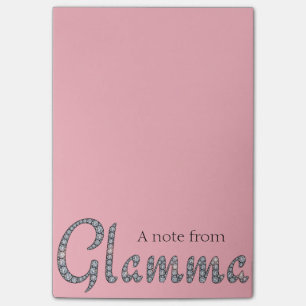 Bloc-notes bling de post-it de Glamma