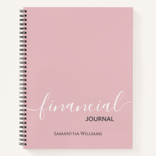 Bloc-notes Blush Pink Business Financial Journal
