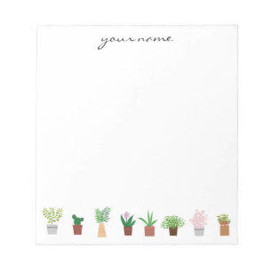 Bloc-notes Boho personnalisé pour les succulents d