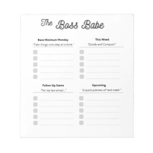 Bloc-notes Boss Babe