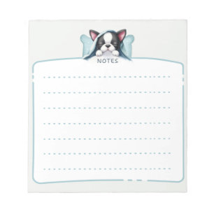 Bloc-notes Boston Terrier dormant