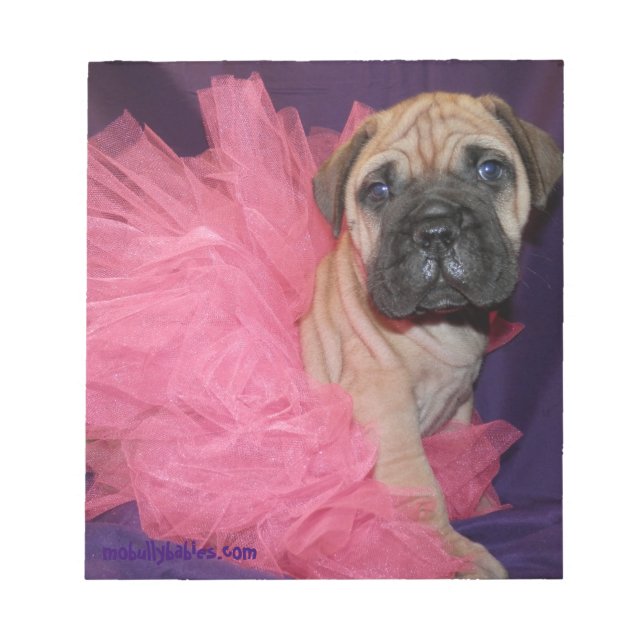 Bloc-notes Bullmastiff Amour (Devant)