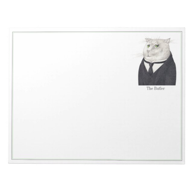 Bloc-notes BUTLER CAT 11x8.5 (Devant)