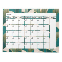 Bloc-notes Calendrier Art déco