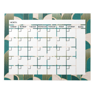 Bloc-notes Calendrier Art déco