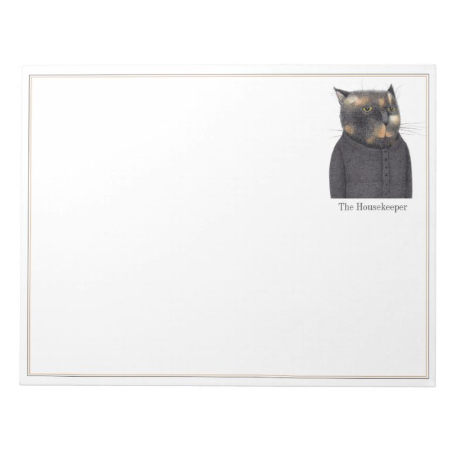Bloc-notes CAT 11x8.5 DE LA DAME (Devant)